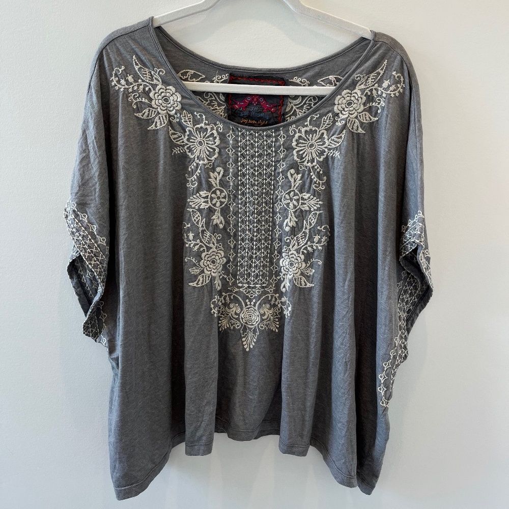 Johnny Was Embroidered Top New
